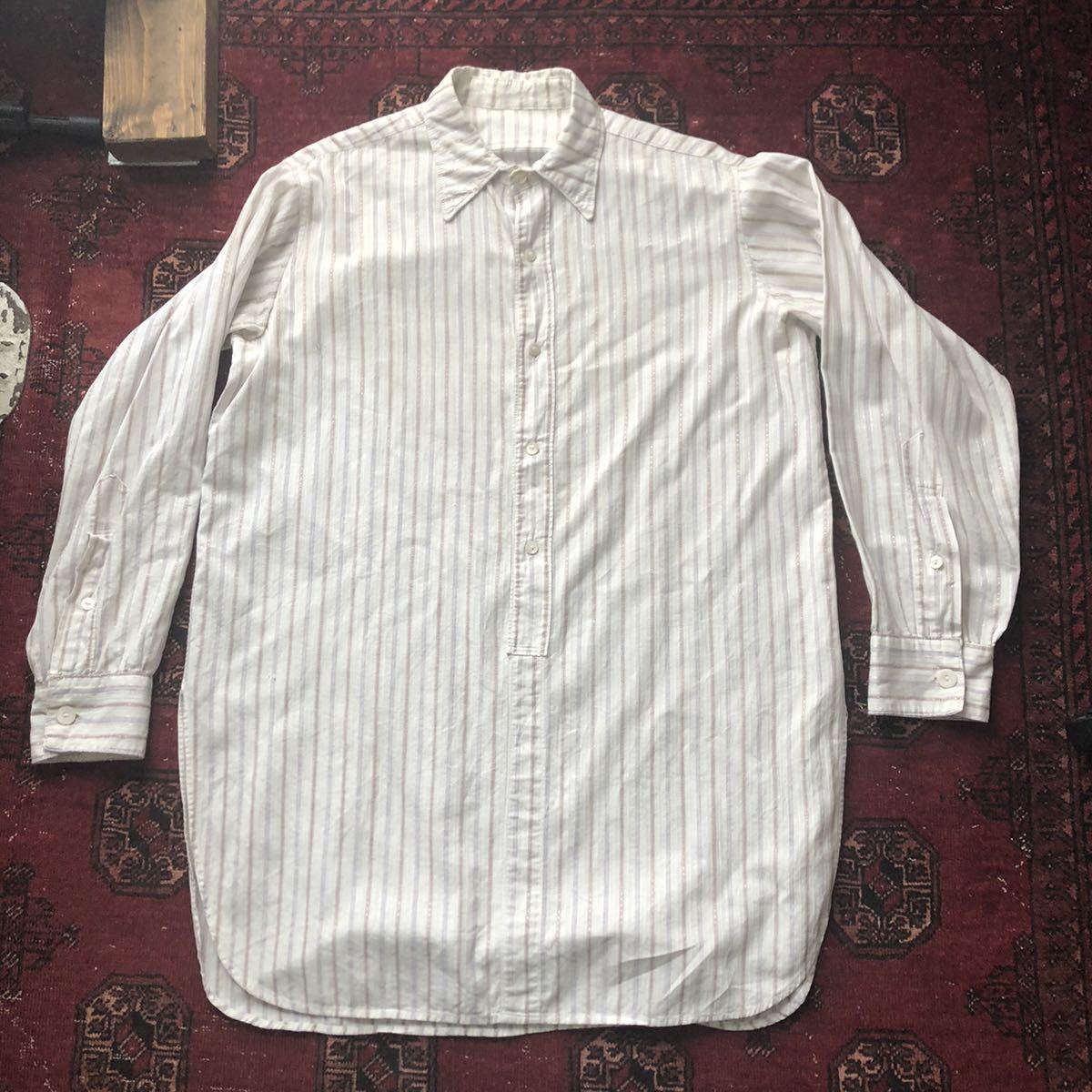 SALE／77%OFF】 ヴィンテージ 1910-1920年代 USA製 シルクドレスシャツ