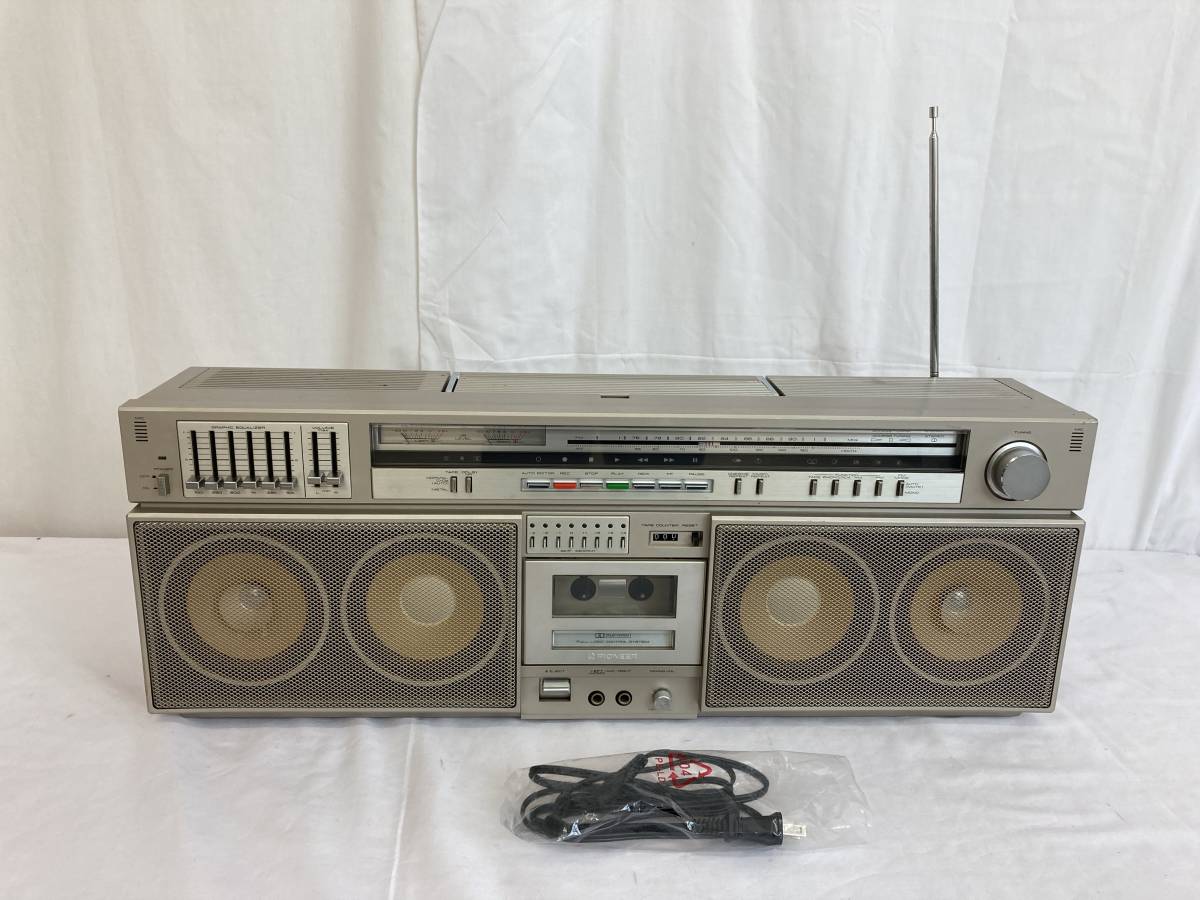 【OM64】(S)PIONEER パイオニア SK-900 ラジカセ ラジオ FM/AM ステレオ カセットレコーダー テープ再生不可 ジャンク扱い 中古現状品_画像1