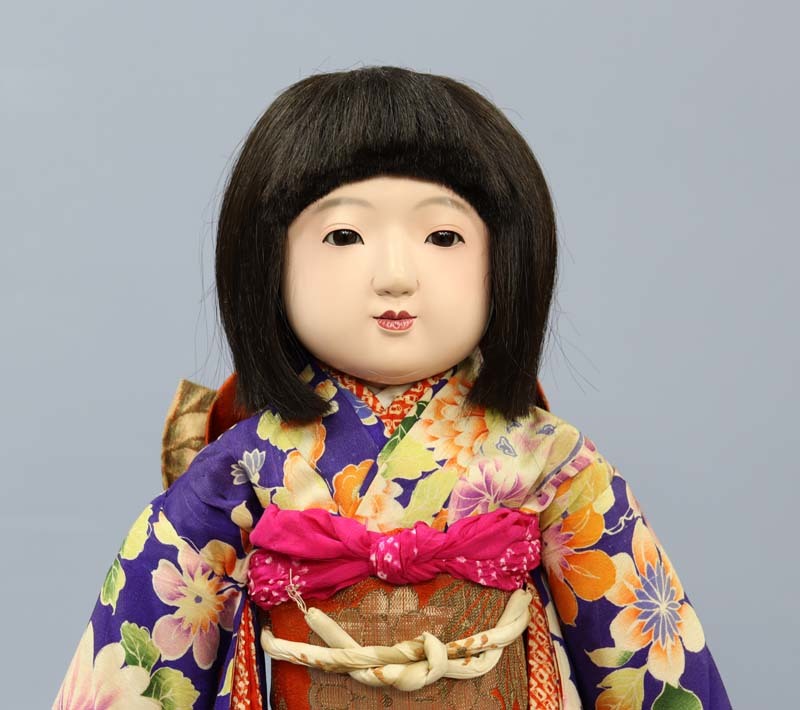 ■即決■ 市松人形 女の子 54cm 昭和初期 大丸特製