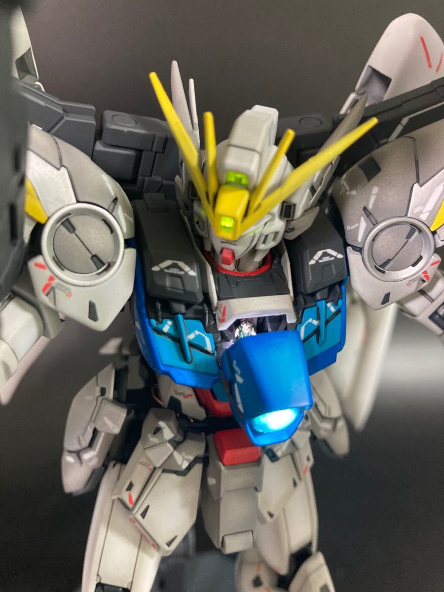 ガンプラ完成品 MG ウイングガンダム リモコン電飾