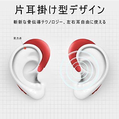 Bluetooth ヘッドセット V4.1 ワイヤレスイヤホン 片耳 超軽量 耳掛け式 イヤホン 左右耳兼用 ハンズフリー通話 マイク内蔵_画像4