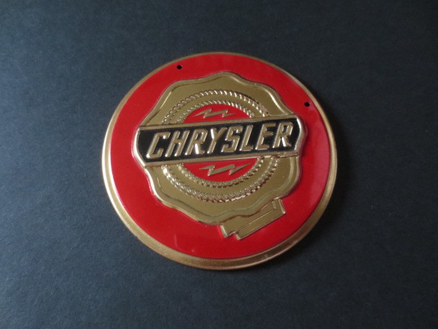 1950 period Chrysler grill badge *PT glue The - Voyager *300C* neon * charger * Suburban * Camaro * Corvette * Cadillac 