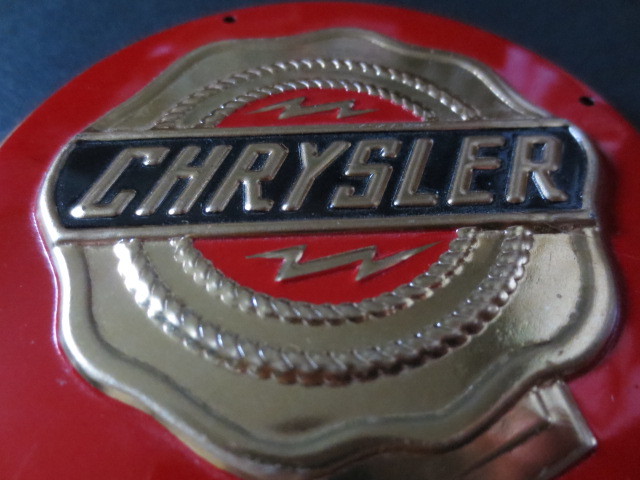 1950 period Chrysler grill badge *PT glue The - Voyager *300C* neon * charger * Suburban * Camaro * Corvette * Cadillac 