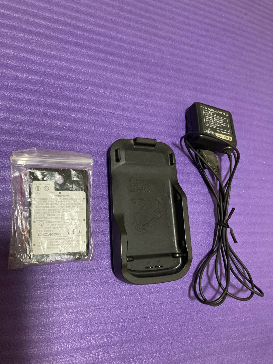 ドコモ FOMA PRIME series NEC N-03C ブラック 耐衝撃 防水 中古良品