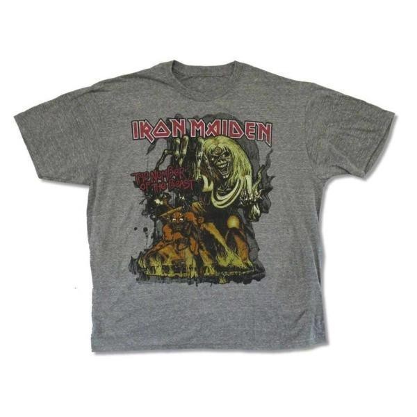 Iron Maiden バンドTシャツ アイアンメイデン Gray Beast S_画像1