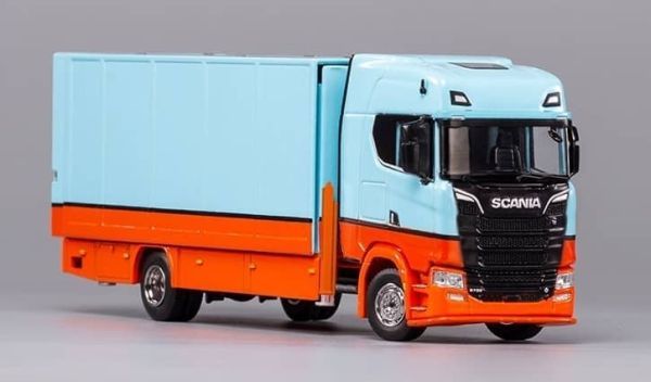 1/64 GCD Scania スカニア S730 両開閉 トラック Blue RHD rcds01584