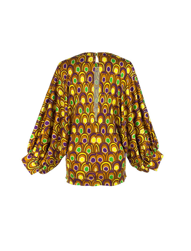 EMILIO PUCCI エミリオプッチ ブラウン シルク トップス カットソー