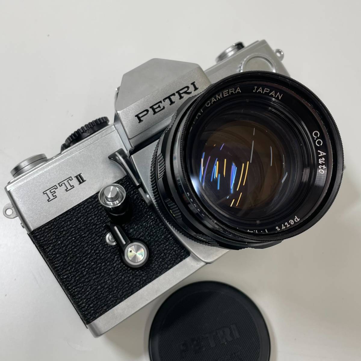 【希少レンズ】PETRI ペトリ フィルムカメラ FTⅡ ボディ + レンズ PETRI C.C Auto 55mm F1.4 【4022】