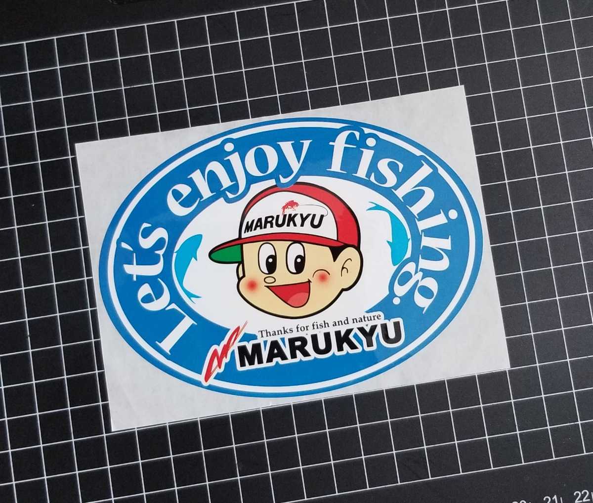 Marukyu マルキュー オーバルステッカー　シール　STICKER　台紙よれあり　九ちゃん_画像1