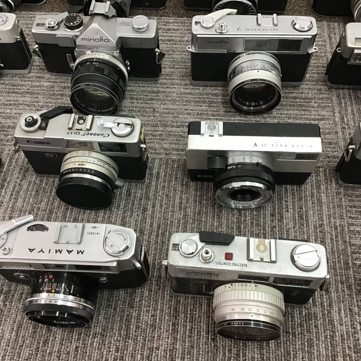 1円スタート コンパクトフィルムカメラ まとめ 25個 カメラまとめ YASHICA CANON MINOLTAなど ジャンク扱い 現状品_画像3