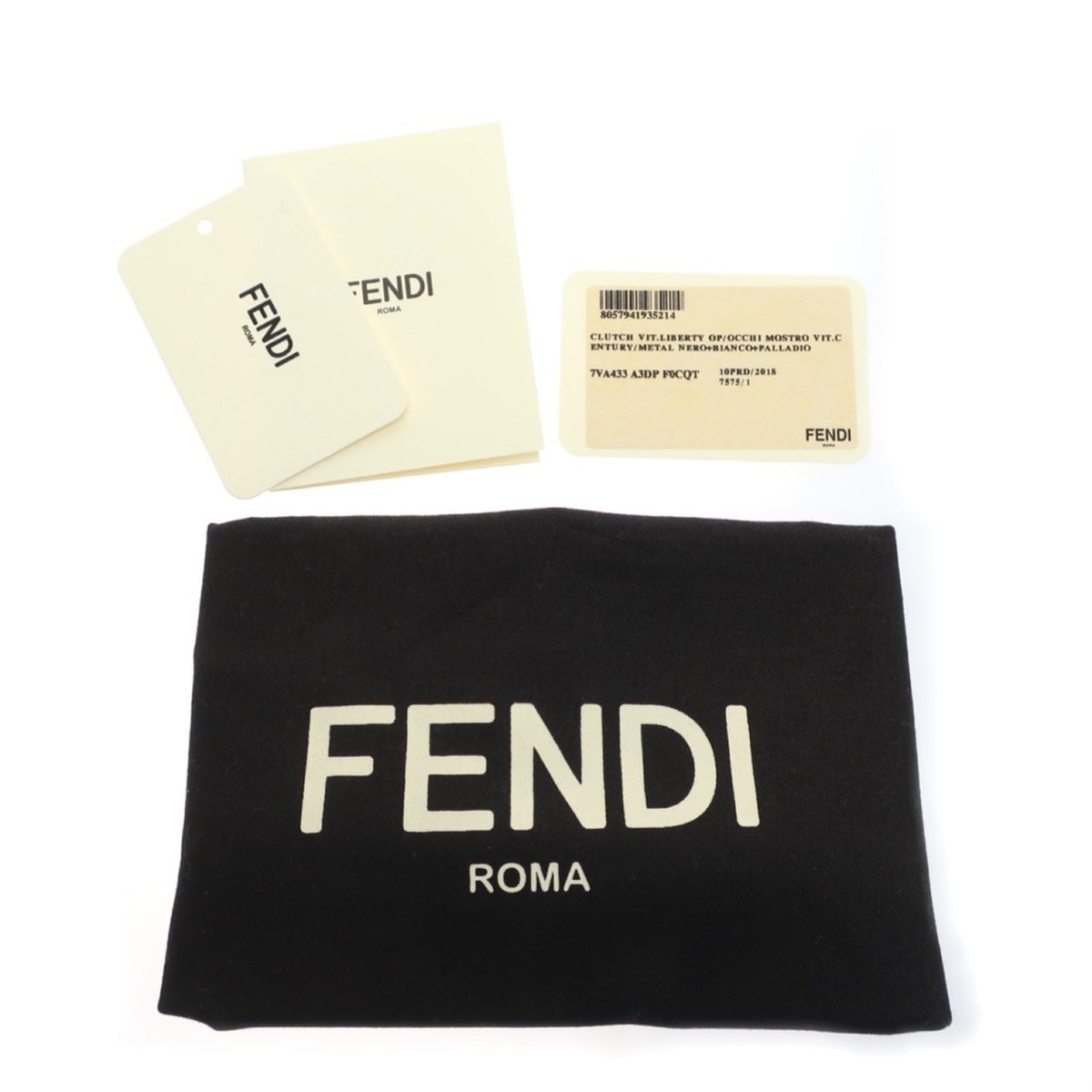 極美品】FENDI フェンディ モンスター クラッチバッグ セカンドバッグ