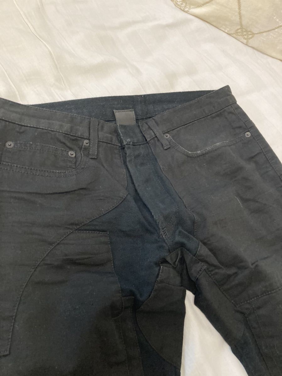 ディオールオム 07AW スタートデニム パンツ パッチワーク エディ