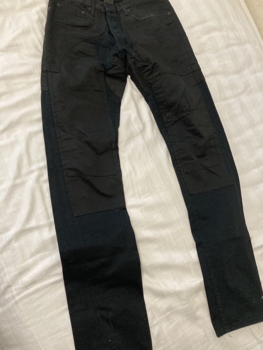 ディオールオム 07AW スタートデニム パンツ パッチワーク エディ