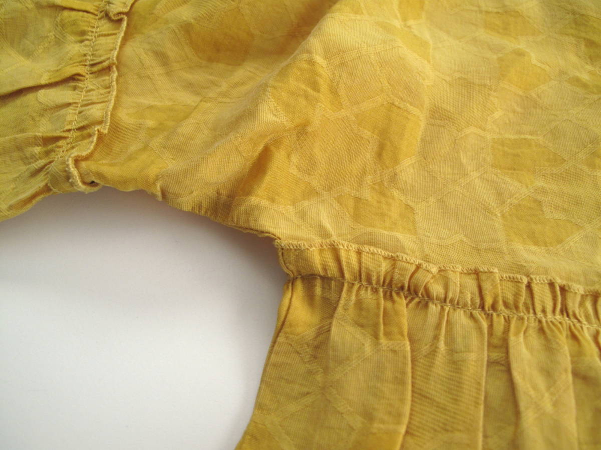 **ZARA Girls Zara для девочки туника One-piece тонкий материалы желтый цвет 164cm 13/14T