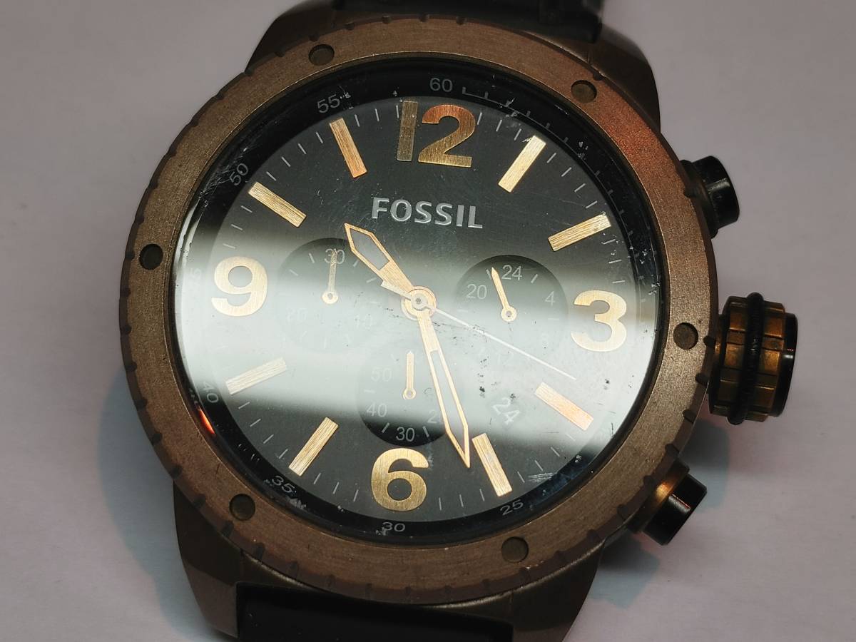 Fossilラバーベルト時計