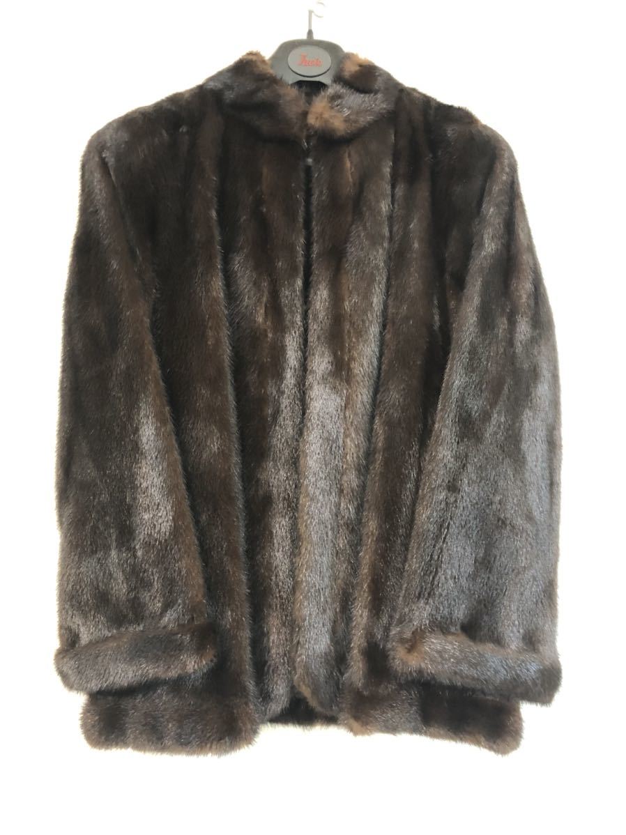 Takamoto Mink 毛皮コート ハーフコート ダークブラウン 最高級 Takamoto Mink 毛皮コート ハーフコート ダークブラウン 最高級