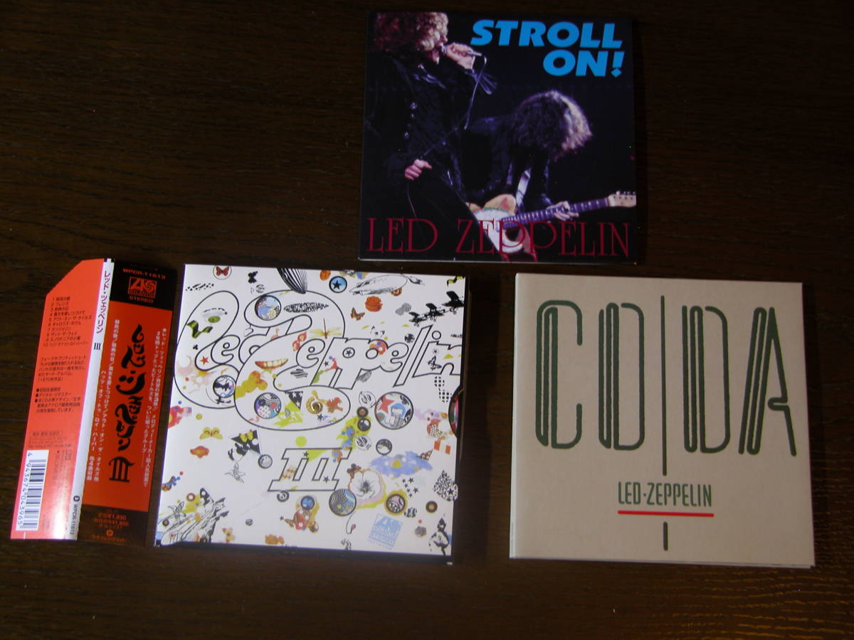 ◆【紙ジャケ CD 3枚セット! 】 LED ZEPPELIN　レッドツェッペリン / III,　CODA,　STROLL ON! / デジタルリマスター / 送料180円から ◆ _画像1