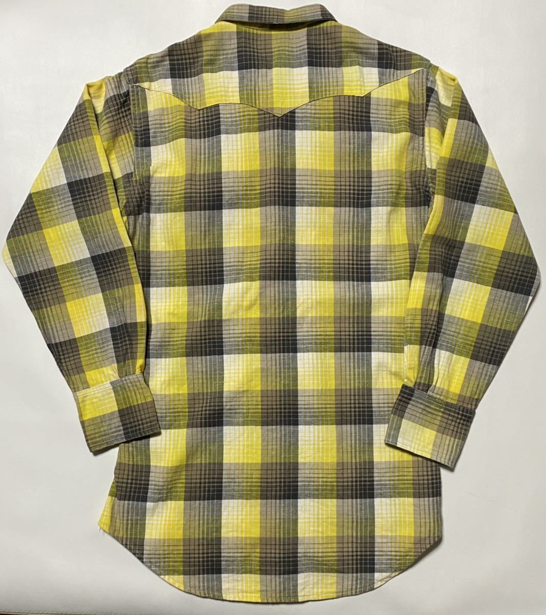 50's PENNEY'S FOREMOST コットン ウエスタンシャツ シャドー 50's PENNEY'S FOREMOST コットン ウエスタンシャツ シャドー