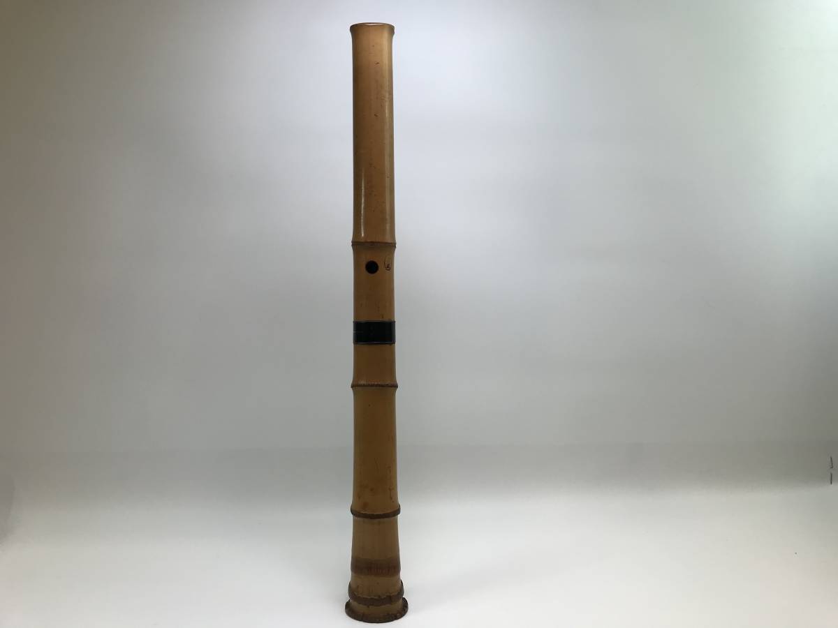尺八 竹製 全長約48.5㎝ 和楽器 一尺六寸 琴古流 二本継 中古品 骨董 アンティーク 159517-172_画像2