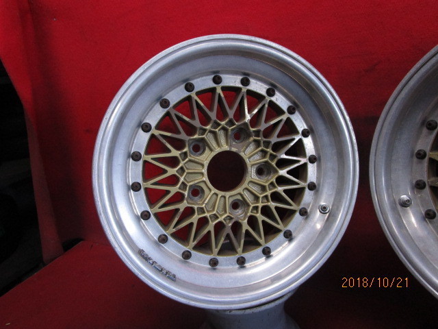 ホイール 2本 COMPOMOTIVE 15×4.5J 5穴 130 -32 ◆2076H(I2)_画像2