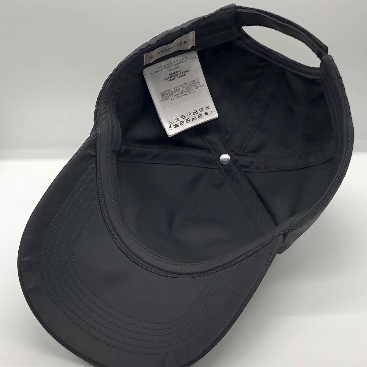☆新品同様 正規品☆ MONCLER モンクレール BASEBALL CAP BLACK / 2021