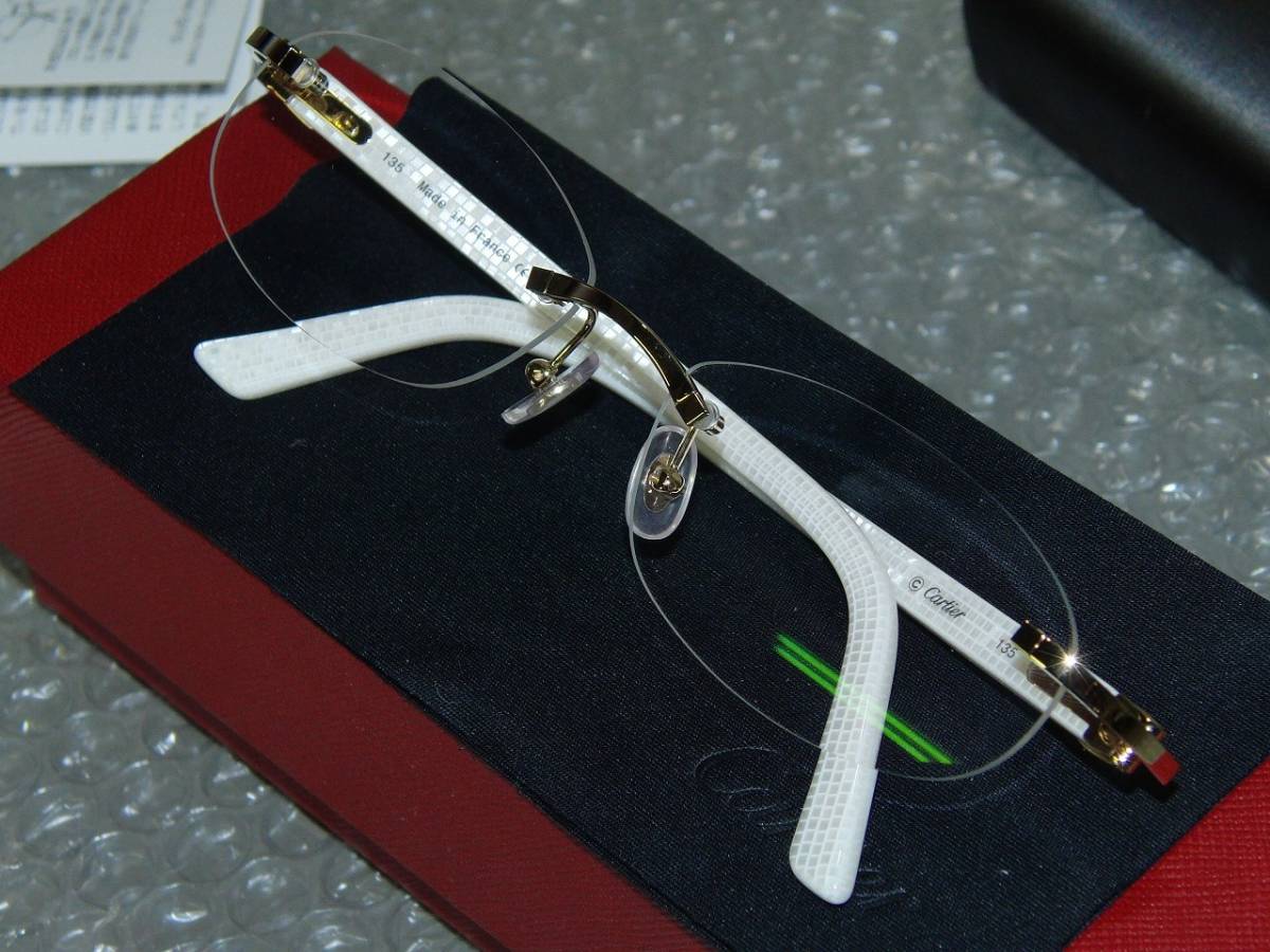 Yahoo!オークション - Cartier カルティエ メガネフレーム Yahoo!オークション - Cartier カルティエ メガネフレーム