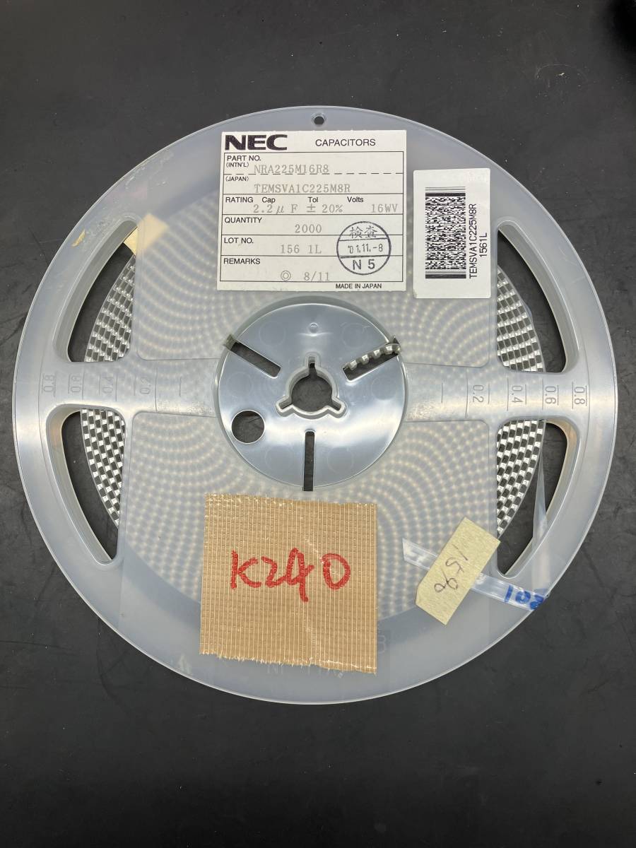 新作入荷!!】 K240 NEC NRA225M16R8 1リール使いかけ。1590個