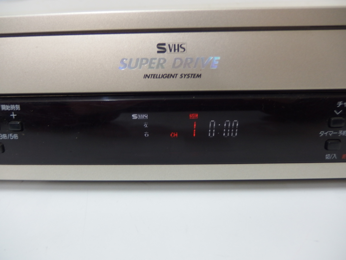 10▲/Zク2296 保証有 ☆Panasonic パナソニック ビデオデッキ S-VHS NV-SVB1 2000年製 中古の画像2