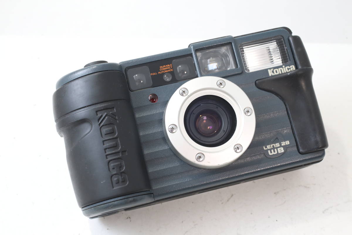 動作品】コニカ KONICA 現場監督 28 WB コンパクトフィルムカメラ
