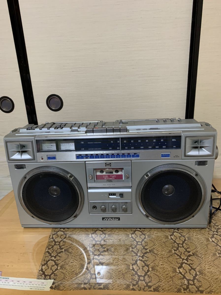 Victor ラジカセVictor 昭和レトロ ラジオカセットレコーダー | www