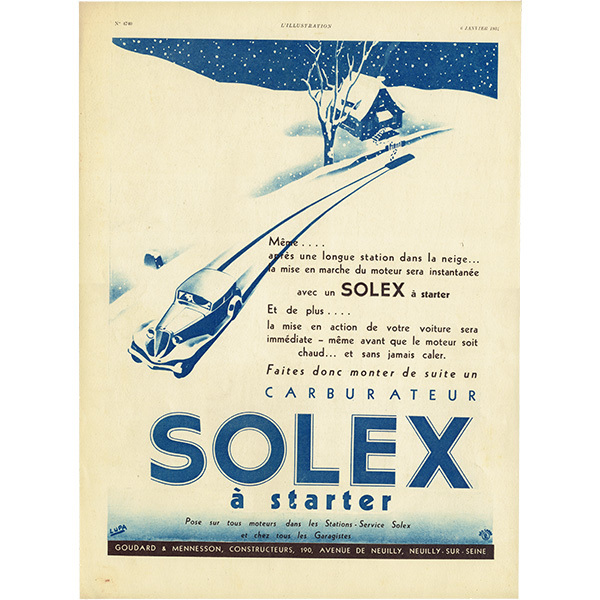 気質アップ SOLEX（ソレックス）1934年 0126 フレンチヴィンテージ広告 / その他