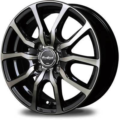 EuroSpeed/D.C.52 NV100クリッパーリオ DR17W アルミホイール 1本 【12×3.5B 4-100 INSET42 BPO＋アーミーブラッククリア】