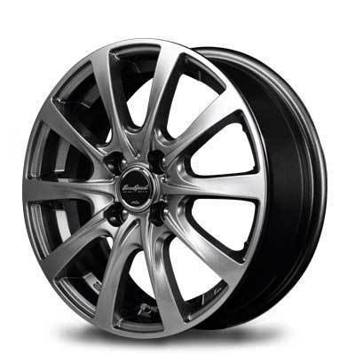 EuroSpeed/F10 ノート/ノート e-Power/NISMO/NISMO S 12系 アルミホイール 4本セット 【15×5.5J 4-100 INSET43 メタリックグレー】_画像2