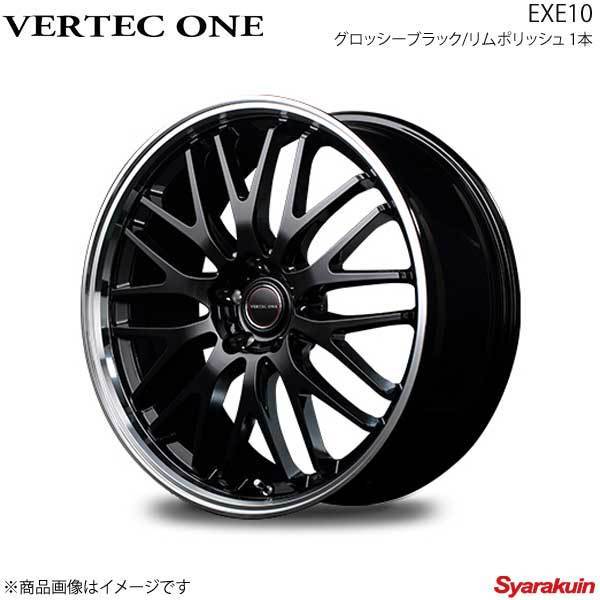 VERTEC ONE/EXE10 シーマ 50系 アルミホイール 1本 【17×7.0J 5-114.3 INSET40 グロッシーブラック/リムポリッシュ】