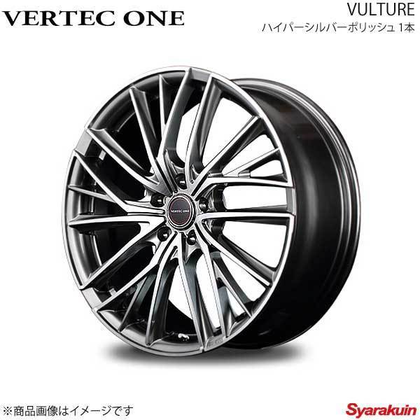 VERTEC ONE/VULTURE RAV4 30系(ナロー) アルミホイール 1本 【17×7.0J 5-114.3 INSET48 ハイパーシルバーポリッシュ】_画像1