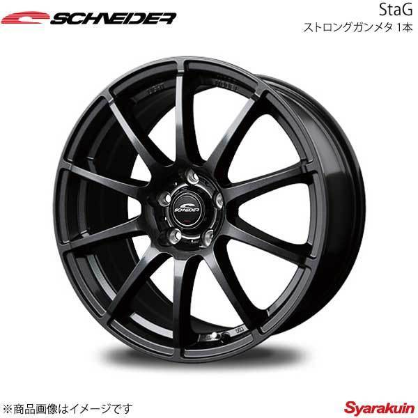 SCHNEIDER/StaG N-ONE JG3/4 アルミホイール 1本 【14×4.5J 4-100 INSET43 ストロングガンメタ】_画像1