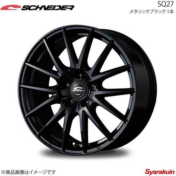 SCHNEIDER/SQ27 ワゴンR/ワゴンRスティングレー MH23S アルミホイール 1本 【14×4.5J 4-100 INSET45 メタリックブラック】_画像1