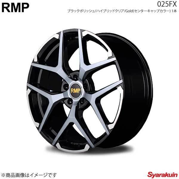 RMP/025FX CR-V RE3.4 アルミホイール4本セット【18×7.0J 5-114.3 INSET48 BK-PO/ハイブリッドクリア/Gold(センターキャップ)】_画像1