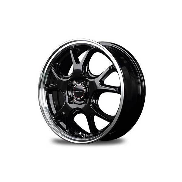 VERTEC ONE/EXE5 セルシオ 30系 アルミホイール 4本セット【18×8J 5-114.3 INSET42 グロッシーブラック/リムポリッシュ】_画像2