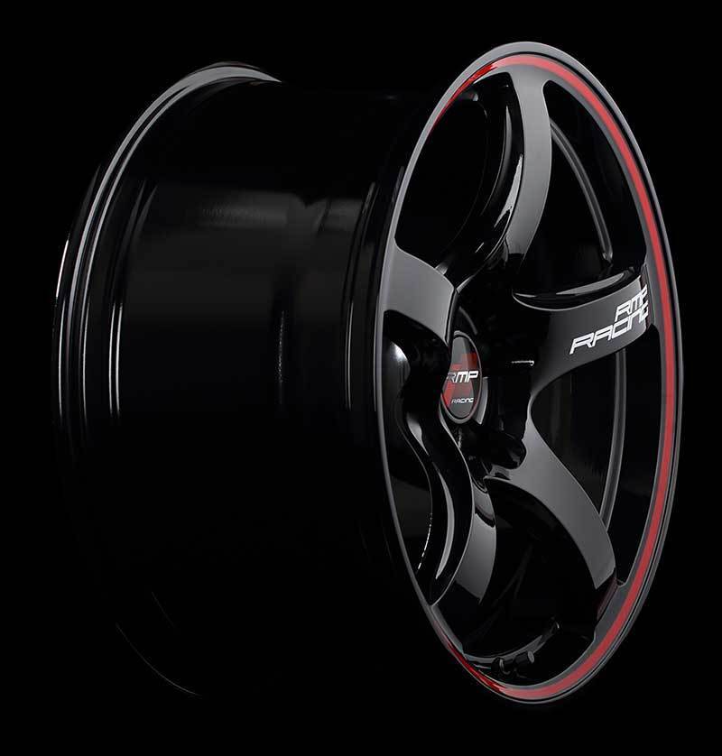 RMP RACING/R50 カルディナ 240系(GT-FOUR) アルミホイール 1本 【17×7.0J 5-100 INSET48 ブラック/リムレッドライン】_画像5