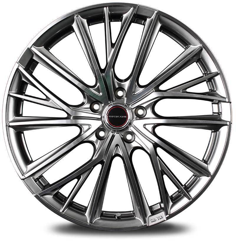 VERTEC ONE/VULTURE RAV4 30系(ナロー) アルミホイール 1本 【17×7.0J 5-114.3 INSET48 ハイパーシルバーポリッシュ】_画像2