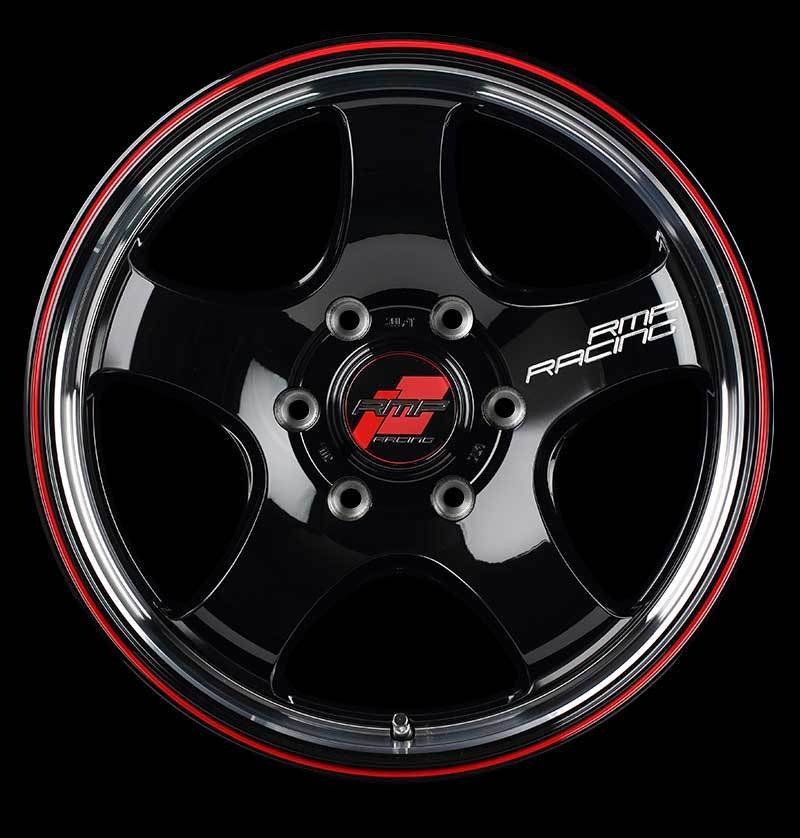 RMP RACING/R05HC ジムニー 23系 アルミホイール 1本 【16×5.5J 5-139.7 INSET20 ブラックリムヴァーティカルポリッシュ/レッドライン】_画像2