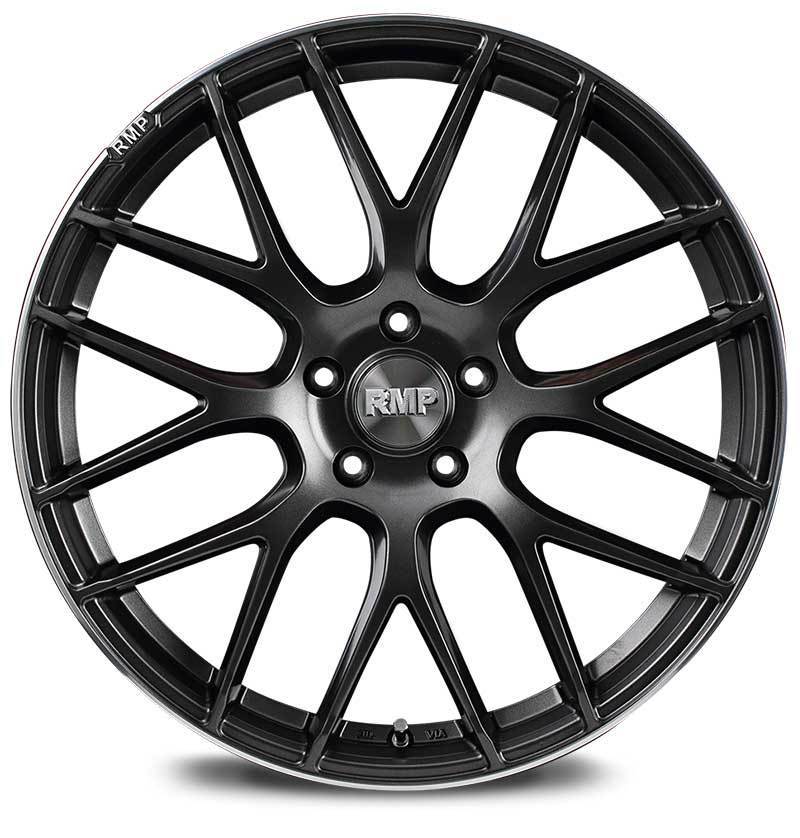 RMP/028F アルファード 30系 後期 3.5L アルミホイール1本【18×7.0J 5-114.3 INSET48 セミグロスガンメタ＋R-DC＋ロゴマシニング】_画像2