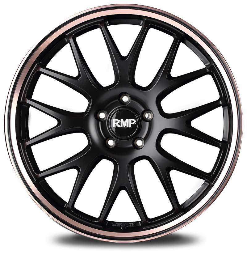 RMP/820F シビック セダン/ハッチバック FC/FK系 アルミホイール1本【18×8.0J 5-114.3 INSET42 S.BK/デュアルPO/ピンクゴールドクリア】_画像2