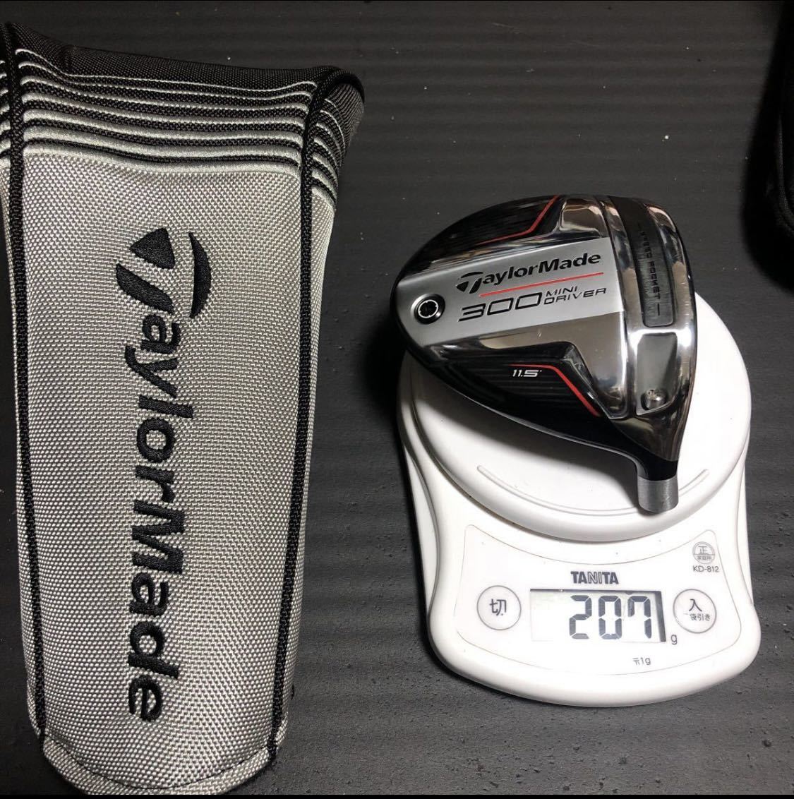 5906【TaylorMade】300 MINI DRIVER 11.5度 ヘッド単品 ヘッドカバー