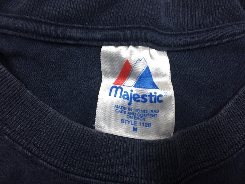 Majestic マジェスティック MLB シカゴ・カブス CUBS 野球 オールド古着 アメカジ 90s ストリート 半袖Tシャツ メンズ M 紺