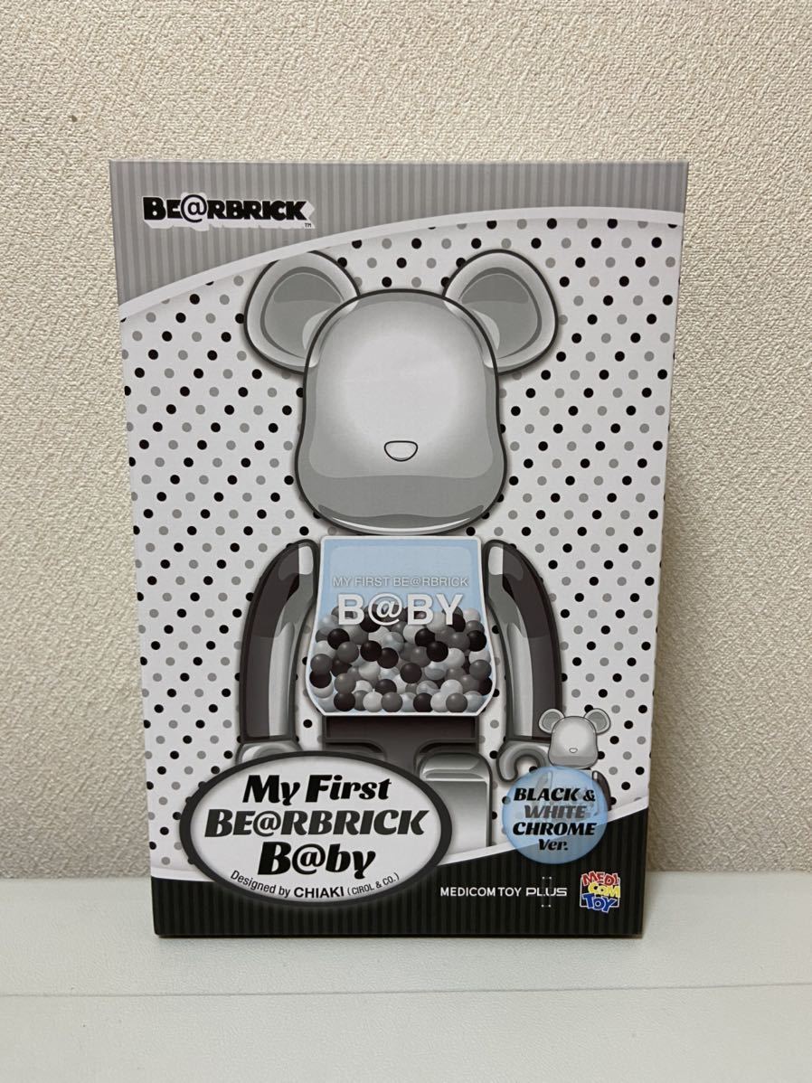 MY FIRST BE@RBRICK B@BY BLACK & WHITE CHROME 100％ & 400％_画像1