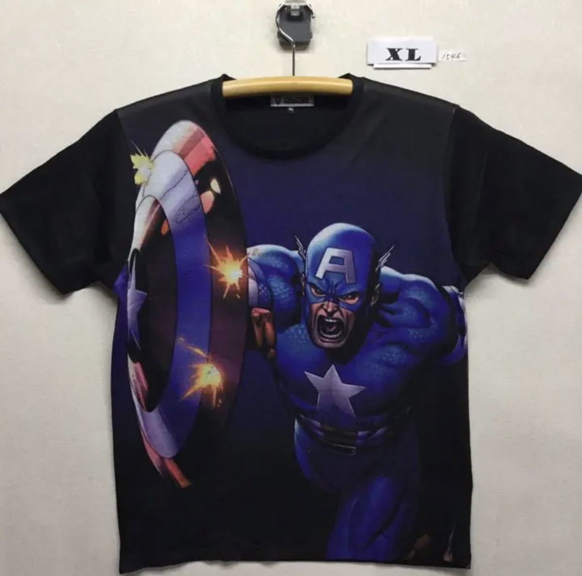 新品 キャプテン アメリカ Tシャツ XLサイズ 管1546 半袖