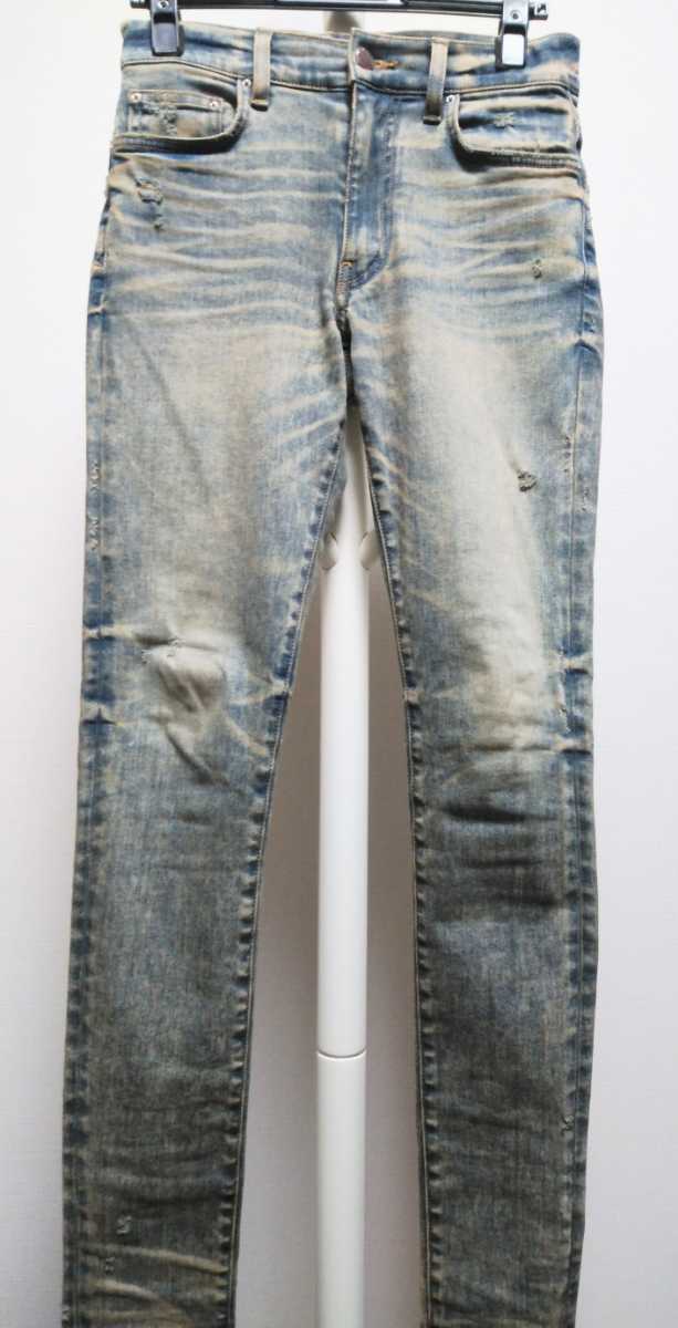 正規品 AMIRI アミリ クレイインディゴ スタックジーンズ デニム
