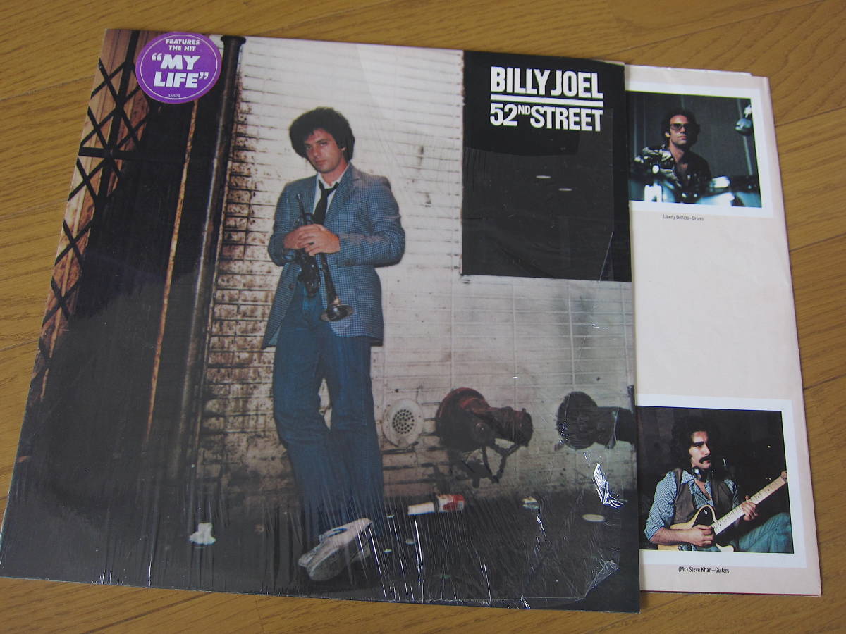 □ BILLY JOEL 52ND STREET 米盤オリジナルシュリンク＆ステッカー　 両面STERLING刻印 マト1F/1F_画像1